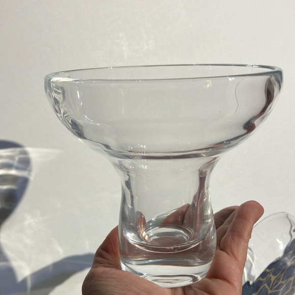 MCM Heavy Mushroom Shaped Cocktail Margarita Set Of 2 Vintage Mid Mod Glasses - Picture 10 of 14